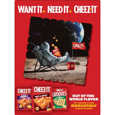 Cheez-It Extra Crunchy Cheese Crackers Bold Cheddar Baked Snack Crackers - 12.4 Oz - Image 8