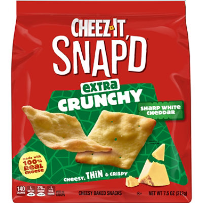 Cheez-It Snapd Cheese Cracker Chips Sharp White Cheddar Thin Crisps - 7.5 Oz - Image 8