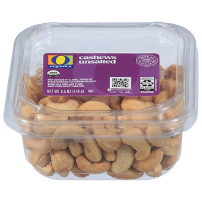 O Organics Cashews Unsalted - 6.5 Oz - Image 2
