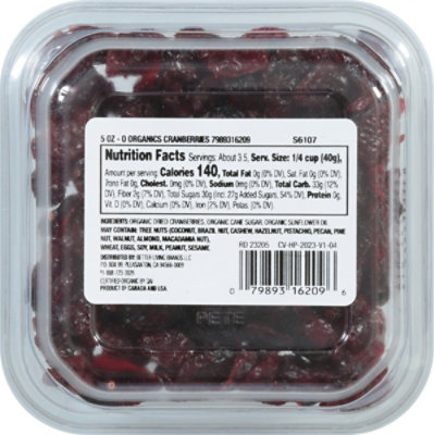 O Organics Cranberries - 5 Oz. - Image 6