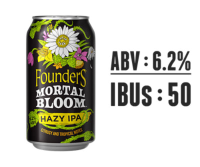 Founders Mortal Bloom In Cans - 6-12 Fl. Oz. - Image 2