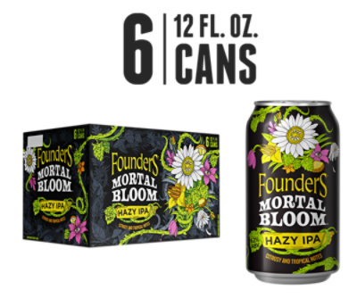 Founders Mortal Bloom In Cans - 6-12 Fl. Oz. - Image 1