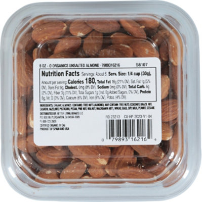 O Organics Almonds Unsalted - 6 Oz - Image 2