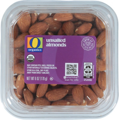 O Organics Almonds Unsalted - 6 Oz - Image 1