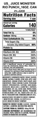Juice Monster Rio Punch - 16 Fl. Oz. - Image 2