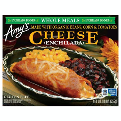 Amys Organic Cheese Enchilada Whole Meal, 9 Ounce (Pack of 12) - Image 1