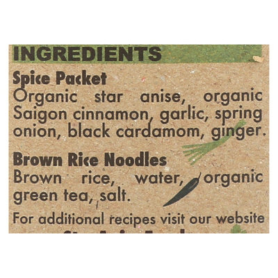 Star Anise Foods Happy Pho Noodle Soup Vietnamese Brown Rice Garlic Goodness Box Gluten Free - 4.5 oz (Pack of 6) - Image 3