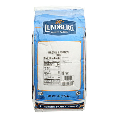Lundberg Family Farms Brown Basmati Rice - 25 lb bag. - Image 1