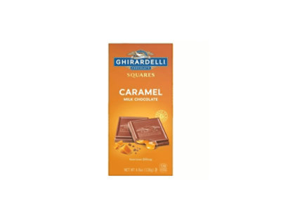 Ghirardelli Caramel Milk Chocolate Squares Bar - 4.8 oz (Pack of 10) - Image 1