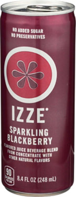 Izze Sparkling Juice - Sparkling Blackberry - 24 Cans Total (8.4 Fl oz Per Can) - Image 4