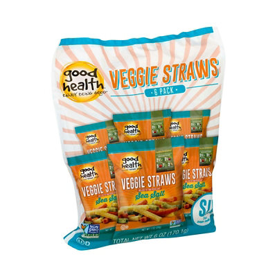 Good Health Straws Vegetable Sea Salt - 6 - 1 oz (Pack of 8) - Image 1