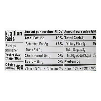 Once Again Cashew Butter No Sugar 16 oz (Pack of 6) - Image 2