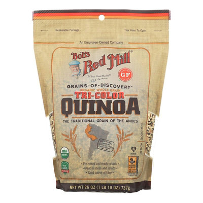 Bob's Red Mill Organic Gluten Free Tri-Color Quinoa - 26 oz (Pack of 4) - Image 1