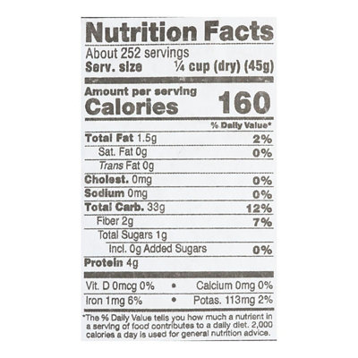 Lundberg Family Farms Organic Gluten Free Rice Brown Basmati - 25lb bag. - Image 2