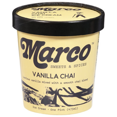 Marco Sweets And Spices Vanilla Chai  Ice Cream - 1 Pint - Image 3