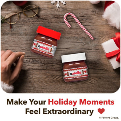 Nutella Hazelnut Spread with Cocoa Mini Glass Holiday Jar 1 Oz - Image 4