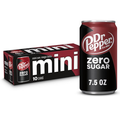 Dr Pepper Zero Sugar - 10-7.5 Fl. Oz. - Image 1