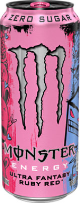 Monster Energy Ultra Fantasy Ruby Red - 16 Fl. Oz. - Image 1
