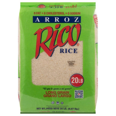 Rico Rice Long Grain - 20 Lb - jewelosco