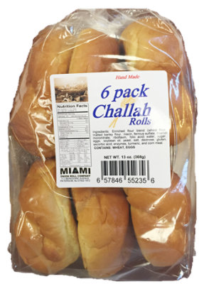 Challah Rolls 6 Count - 13 Oz - Image 1