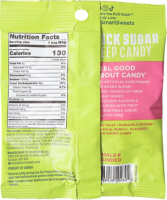 Tropical Sours Gummy Candy Single Serving Pouch - 1.8 Oz - Image 6