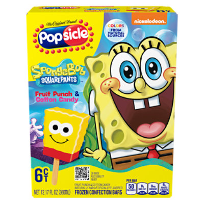 Popsicle Ice Cream Spongebob Facepiece - 6 Count - Image 3