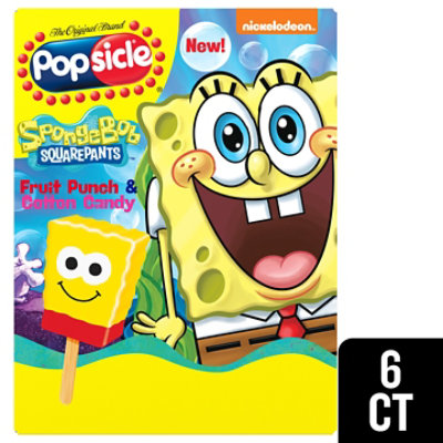 Popsicle Ice Cream Spongebob Facepiece - 6 Count - Image 1