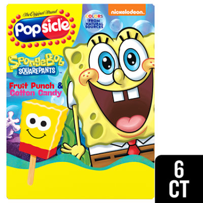 Popsicle Ice Cream Spongebob Facepiece - 6 Count - Image 2