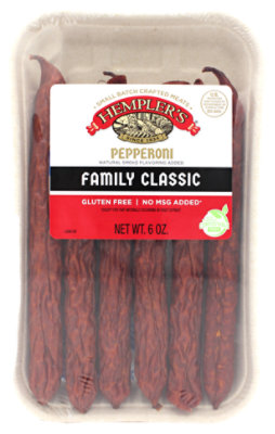 Hemplers Pepperoni Stick - 6 Oz - Image 1