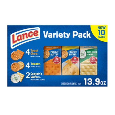 Lance Crackers Peanut Butter Variety Pack - 10 Count - Image 1