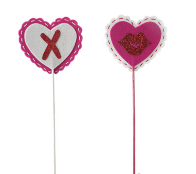 Dl Xoxo Heart Pick - Each - Image 1