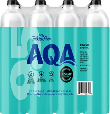 Talking Rain AQA Alkaline Water - 12-33.8 Fl. Oz. - Image 2