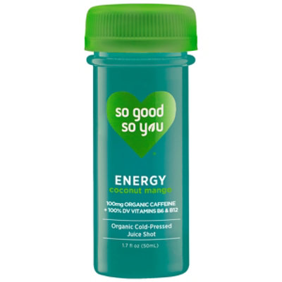 So Good So You Shot Energy Coconut Mango - 1.7 Fl. Oz. - Image 4