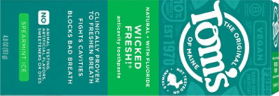 Tom's Wicked Fresh Spearmint Toothpaste - 4 Oz - Image 5