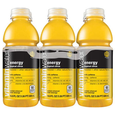 Vitaminwater Energy Tropical Citrus - 6-16.9 Fl. Oz. - Image 3