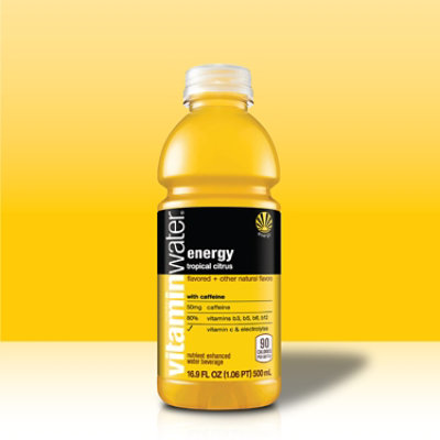 vitaminwater Energy Tropical Citrus Bottles - 6-16.9 Fl. Oz. - Image 3