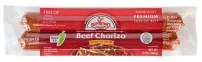 Vv Supremo Foods Mild Beef Chorizo - 13 Oz - Image 1