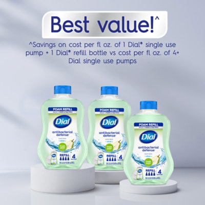 Dial Fresh Pear Antibacterial Foaming Hand Wash Refill - 4-30 Fl. Oz. - Image 4