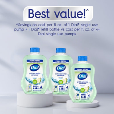 Dial Fresh Pear Antibacterial Foaming Hand Wash Refill - 4-30 Fl. Oz. - Image 5