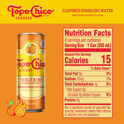 Topo Chico Sabrores Tangerine - 8-12 Fl. Oz. - Image 2