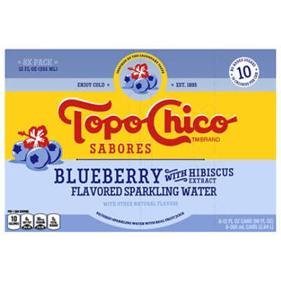 Topo Chico Sabores Blueberry - 8-12 Fl. Oz. - Image 3