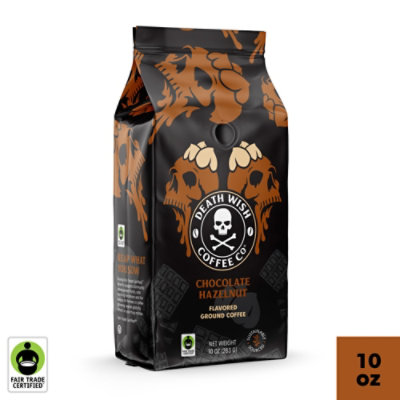 Death Wish Coffee Chocolate Hazelnut Ground - 10 Oz - Image 1