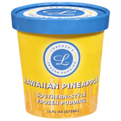 Lorenzos Frozen Pudding Hawaiin Pineapple Pint Southern Style - 16 Oz - Image 3