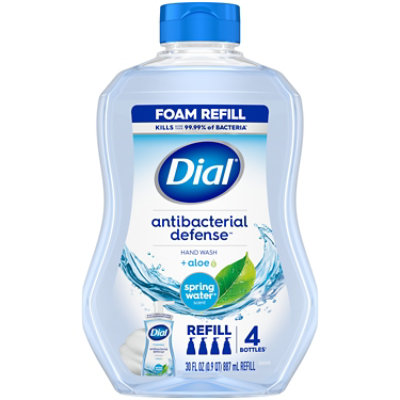 Dial  Spring Water Antibacterial Foaming Hand Wash Refill - 4-30 Fl. Oz. - Image 1