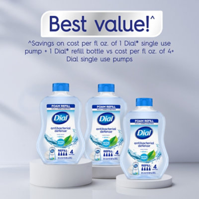 Dial Spring Water Antibacterial Foaming Hand Wash Refill -30 Fl. Oz. - Image 1