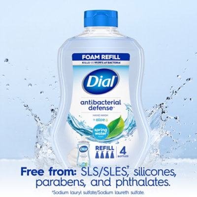 Dial Spring Water Antibacterial Foaming Hand Wash Refill -30 Fl. Oz. - Image 6