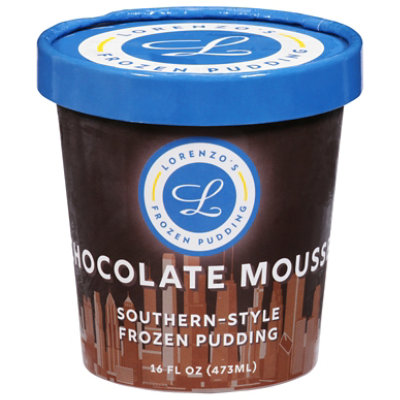 Lorenzos Frozen Pudding Chocolate Mousse Southern Style Pint  - 16 Oz - Image 1