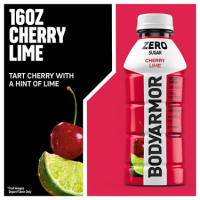 BODYARMOR Zero Sugar Cherry Lime Bottle - 16 Fl. Oz. - Image 3