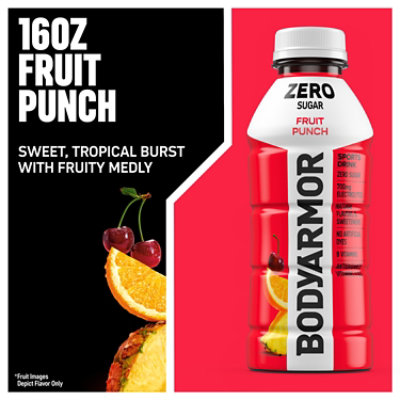 BODYARMOR Zero Sugar Fruit Punch Bottle - 16 Fl. Oz. - Image 3