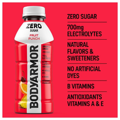 BODYARMOR Zero Sugar Fruit Punch Bottle - 16 Fl. Oz. - Image 4